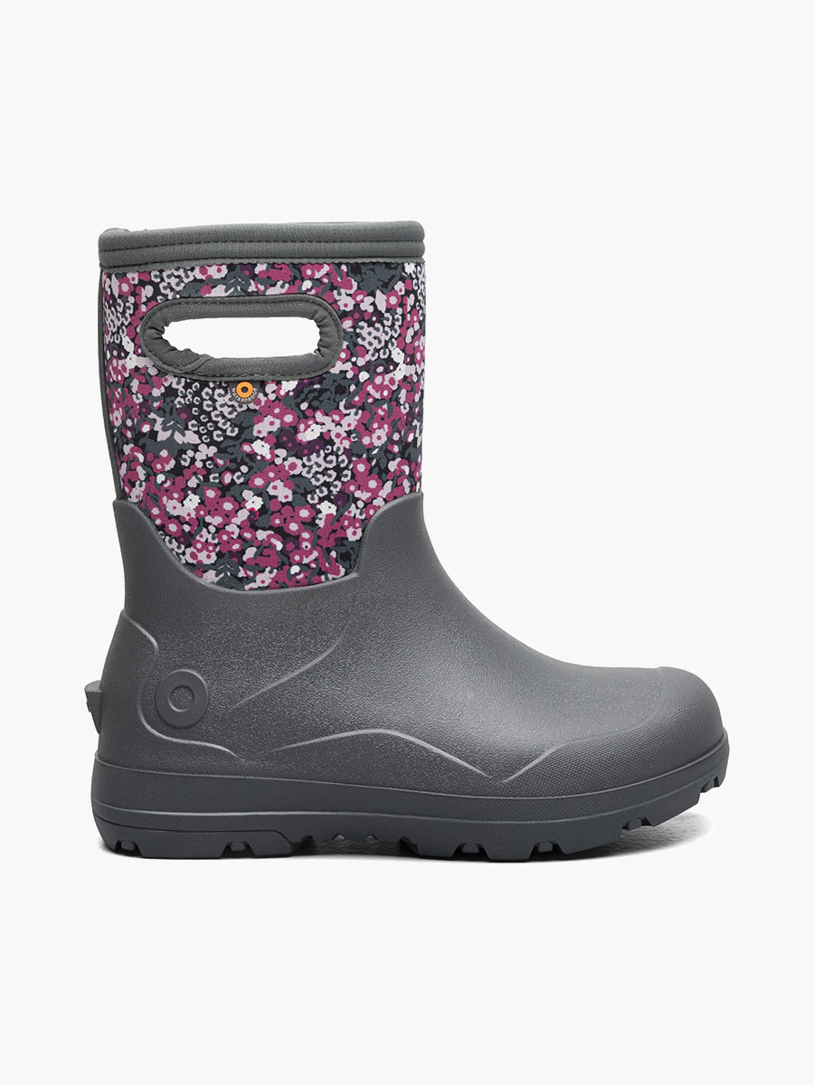 York Seamless Impressionist Floral Kids' Winter Boots