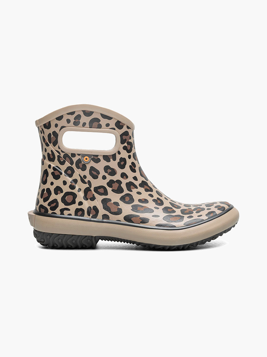 Patch Ankle Leopard Women's Garden Boots