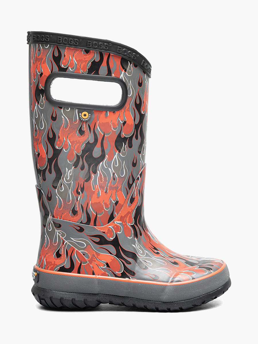 Rainboot Fire Flame Kids' Rain Boots